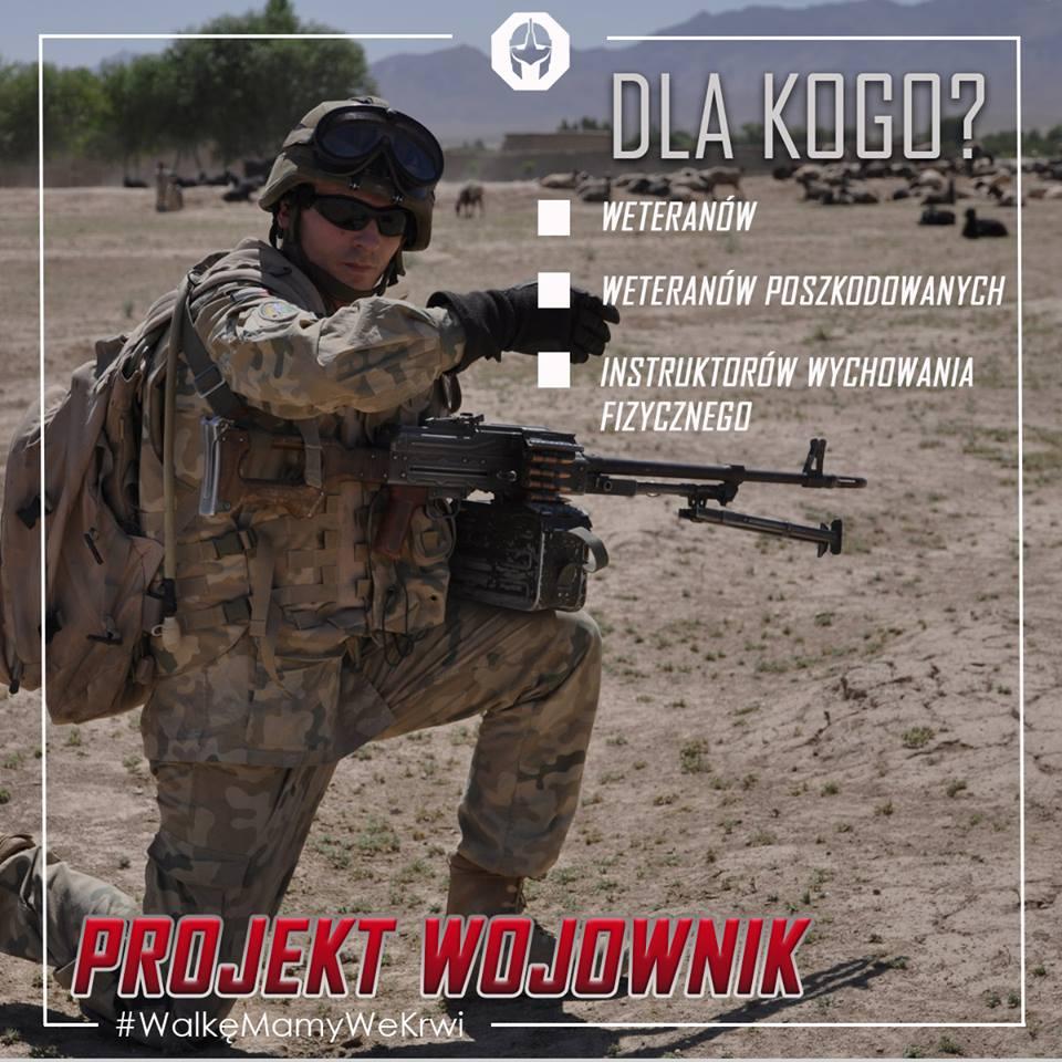 Fot. Projekt Wojownik/Facebook 15 Giżycka Brygada Zmechanizowana od kilku lat stała się kuźnią sportów walki, głównie za sprawą działalności instruktora Krav Maga oraz miłośnika mieszanych sztuk