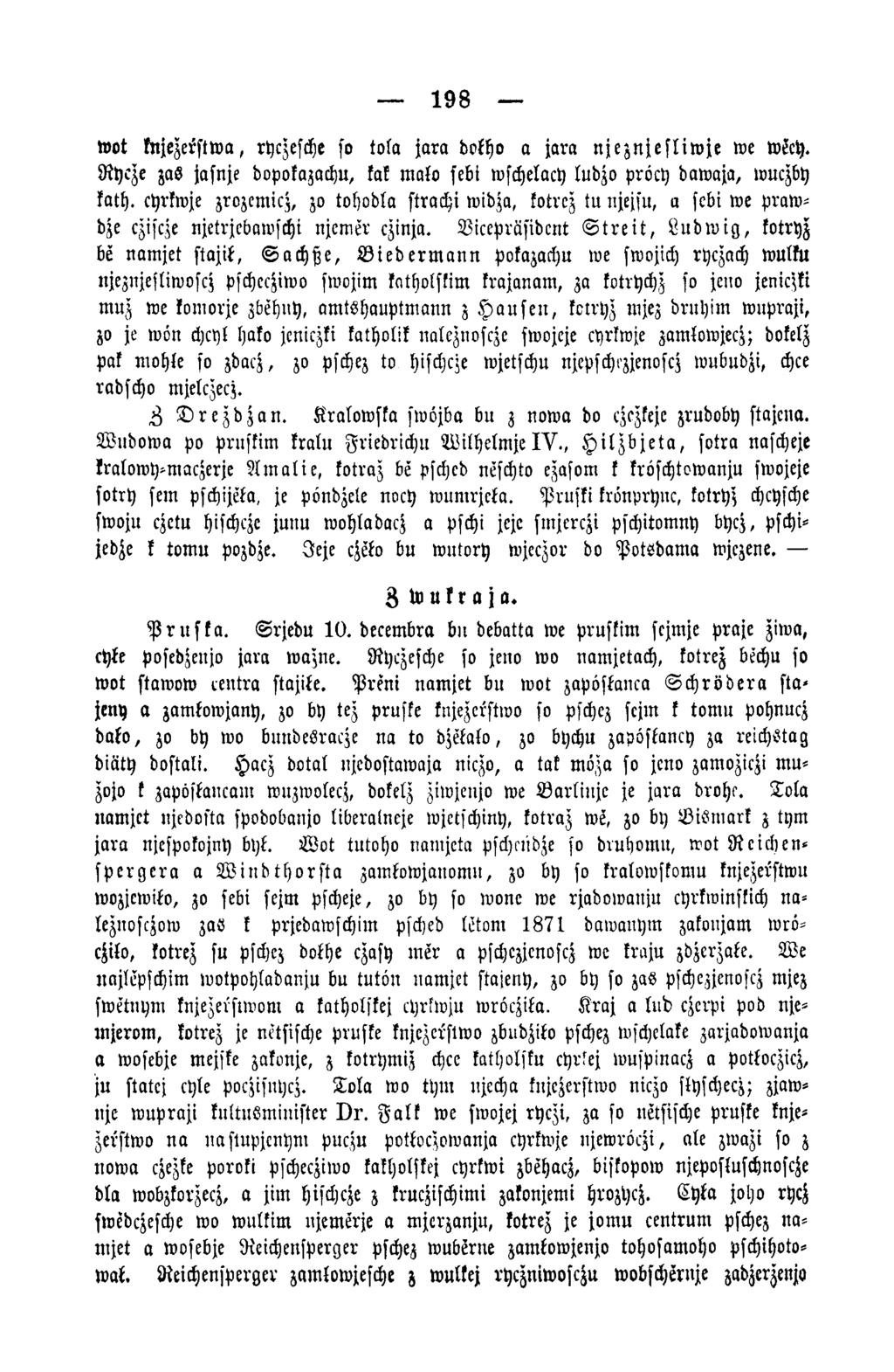 198 w ot knjezerstwa, ryczesche so tola jara dokho a jara njeznjcsliwje we wkch. R ycze zas jasnje dopokazachu, kak umso sebi wschelacy ludzo pröcy daw aja, wuczby kath.
