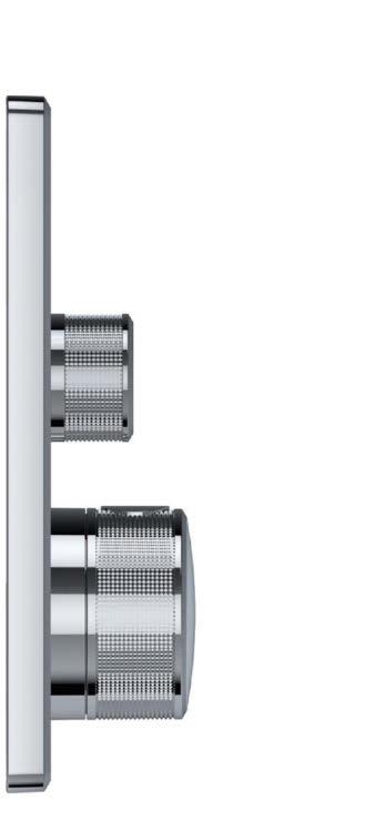 grohe.pl 10 mm SMUKŁOŚĆ JEST NOWYM PIĘKNEM 43 MM CAŁKOWITEGO WYSIĘGU Niezależnie od tego, jak głęboko znajduje się element podtynkowy, całkowity wysięg, zawsze wyniesie 43 mm.