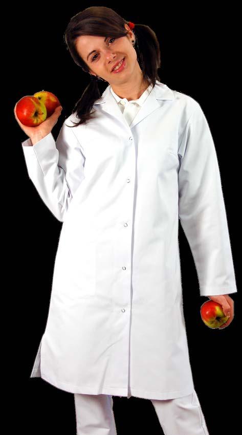 FARTUCH DAMSKI HACCP PL1084 prosty krój kołnierz pod szyją
