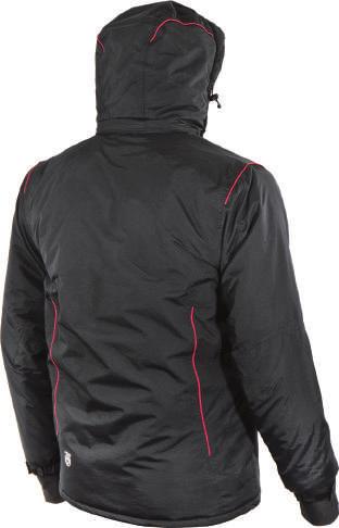 NYX Jacket black KOD: P80006 S M L XL 2XL 3XL Wodoodporna kurtka zimowa wysokiej jakości podwójne szwy dla lepszej odporności dwukierunkowy zamek