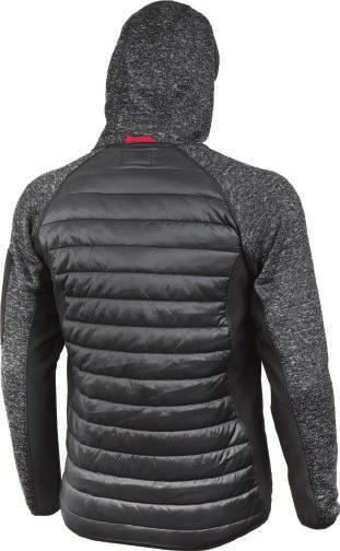 new HYBRIS Jacket grey/black KOD: P90003 S M L XL 2XL 3XL Kurtka outdoorowa z łączonego materiału boczne kieszenie