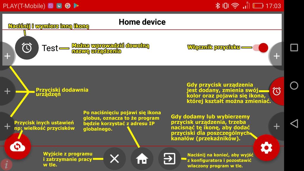 Aplikacja SafeSteer służy do sterowania przekaźnikami w wideodomofonie Safe IP. SafeSteer to rozwijane przyciski, które są zawsze na wierzchu i można z nich korzystać w dowolnym momencie, np.