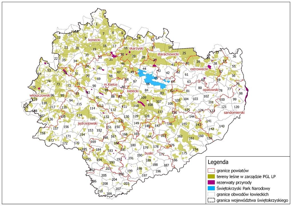 Dziennik Urzędowy Województwa Świętokrzyskiego 4 Poz. 3268 Załącznik Nr 2 do zarządzenia Regionalnego Dyrektora Ochrony Środowiska w Kielcach z dnia 2 listopada 2016 r.