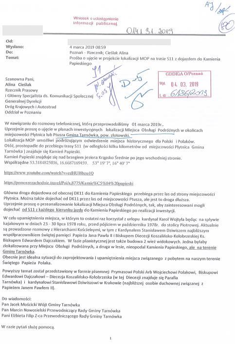 4.7 Wiadomość e-mail z dnia 04.03.