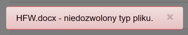 10.5. Ważne informacje podczas korzystania z funkcjonalności eksportu i importu XLSX. Aktualizacja może nastąpić jedynie poprzez wczytanie pliku w formacie XLSX.