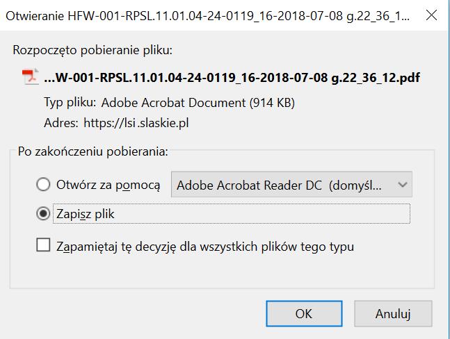 Jeżeli chcesz przeglądać historię składanych przez siebie wersji Harmonogramu wybierz przycisk