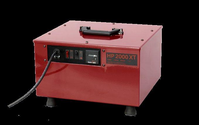 Wentylator promieniowy HP 2000XT waży tylko 13 kg, a jego przemyślana konstrukcja uwzględnia możliwość sztaplowania.