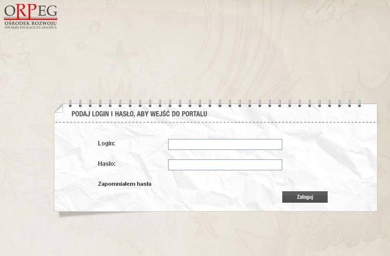 login i hasło