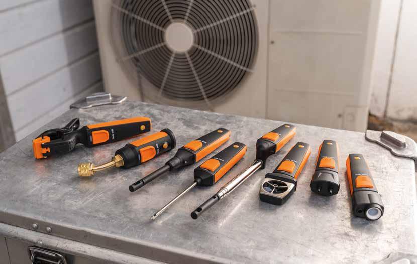 Zestaw SmartSond - do pomiarów w ogrzewnictwie: testo 115i, testo 510i oraz testo 805i w walice transportowej.