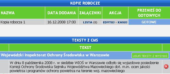użytkowników jest współdzielona z innymi serwisami to baza tekstów z CMS także jest współdzielona.