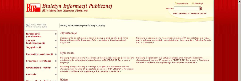 1.6. Szerokość strony - ustawienia domyślne Tutaj zmieniamy domyślne ustawienie szerokości