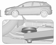 Pielęgnacja samochodu 271 Tylne ramię podnośnika należy umieścić centralnie pod wgłębieniem w progu. ograniczeniami prędkości, nawet jeśli nie są one podane na żadnej naklejce.