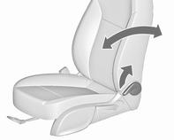 Fotele, elementy bezpieczeństwa 45 Regulacja nachylenia oparcia Regulacja wysokości siedziska