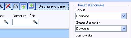 Ukryj prawy panel, aby go
