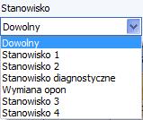 dostępnych widoków można przełączyć się z poziomu filtru Widok lub paska nawigacyjnego zawierającego zakładki z nazwami poszczególnych widoków, e) Zmiana skali poziomej umożliwia zmianę