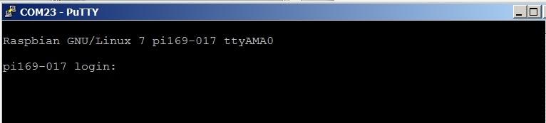 Kliknutím na tlačítko Open programu PuTTY otevřeme terminálové okno.