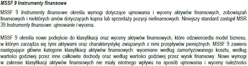 7 Cyfrowy Polsat, raport za 2018 rok MSSF 9 ma duże znaczenie m.in. dla banków.