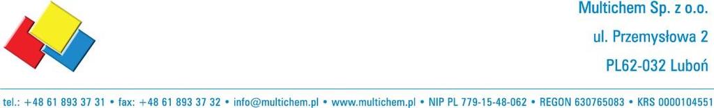 Regulamin konkursu "Kadra Profix 18" 1. Organizator. Organizatorem konkursu pod nazwą "Kadra Profix 18" (zwanego dalej Konkursem ), jest spółka działająca pod firmą Multichem sp. z o.o. z siedzibą w Luboniu, adres: ul.
