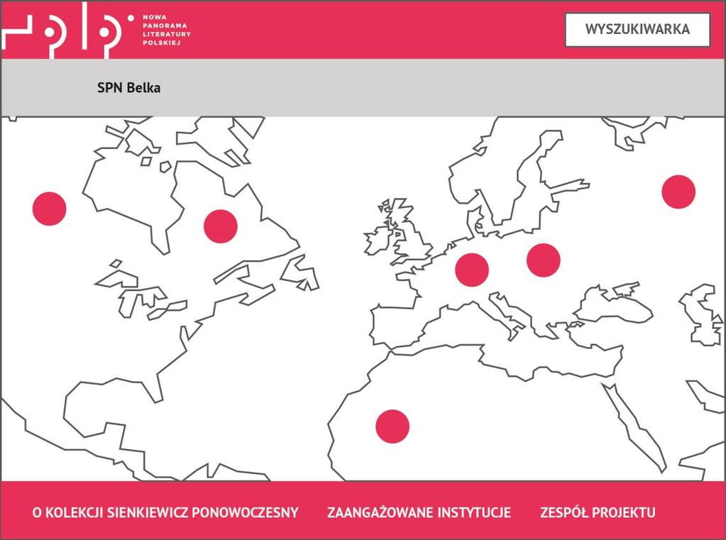 2) Wykorzystanie mapy Platforma NPLP dysponuje różnorodnymi mechanizmami do tworzenia map interaktywnych, co daje duże możliwości przedstawiania zagadnień związanych z przestrzenią mogą to być mapy z