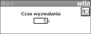1 (1) Ustawienia wyzwalania (Trigger) Ustawienie podstawy czasu (Trigger time - czas wyzwalania) dla wykresu wartości pomiarowych (1) Czas wyzwalania