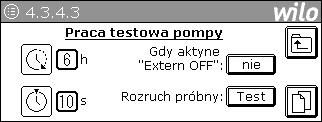 Nr menu/ wyświetlacz Opis Parametry ustawień/funkcje Ustawienie fabryczne Wywołanie przez: Widoczne dla: Zmiana ustawienia przez: 4.