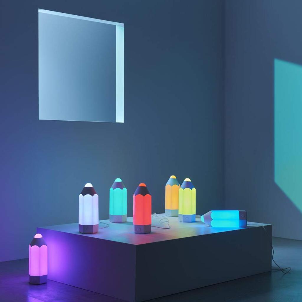 Materiay prasowe IKEA / Sierpień 2019 / 22 Lampa stołowa LED PELARBOJ Lampa stołowa PELARBOJ, o zabawnym kształcie ołówka, świetnie sprawdzi się zarówno jako dekoracja, jak i nastrojowe oświetlenie.