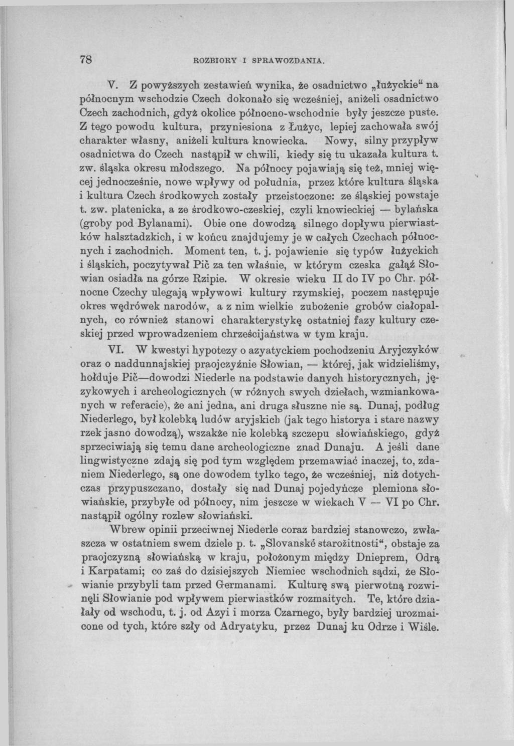 78 ROZBIORY I SPRAWOZDANIA. Y.