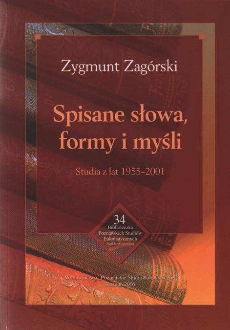 Stanisław Bąba Zygmunt Zagórski Studia i szkice Studia z lat 1955 2001 Frazeologia polska Cena: 30 zł Liczba stron: 460 ISBN: 978-83-61573-13-5 Na prezentowany tom składają się wybrane studia i