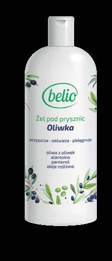 Produkty kosmetyczne Produkty kosmetyczne Belio Oliwka to linia kosmetyków do podstawowej pielęgnacji skóry twarzy i ciała.