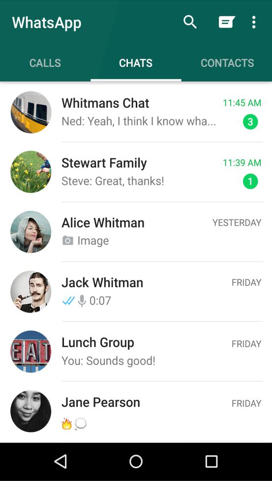 WhatsApp Komunikator pozwalający na prowadzenie rozmów, wysyłanie zdjęć,