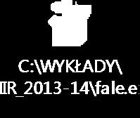 Fala stojąca gdy kx = π, 3 π, 5 π,, czyli x = λ, 3 λ, 5 λ, - maksymalna