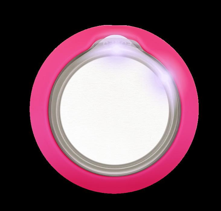 SPOSÓB UŻYCIA Ściągnij aplikację mobilną FOREO. Naciśnij przycisk w UFO mini, aby włączyć urządzenie.