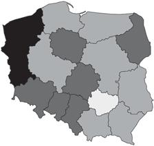 na obszarach miejskich najniższa mediana wieku nowożeńców charakteryzowała głównie województwa położone w części południowo- -wschodniej Polski.