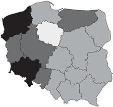 Jeśli chodzi o obszary wiejskie, prawie 75% województw, w których nastąpił wzrost mediany wieku między rokiem 1999 a 2001, dotyczyły wysokie wartości tej charakterystyki.