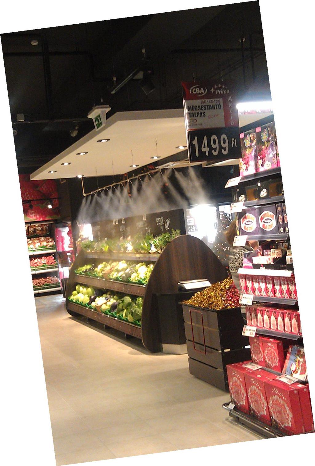 - Odstraszanie muszek i innych insektów. - Redukcja liczby produktów zepsutych.