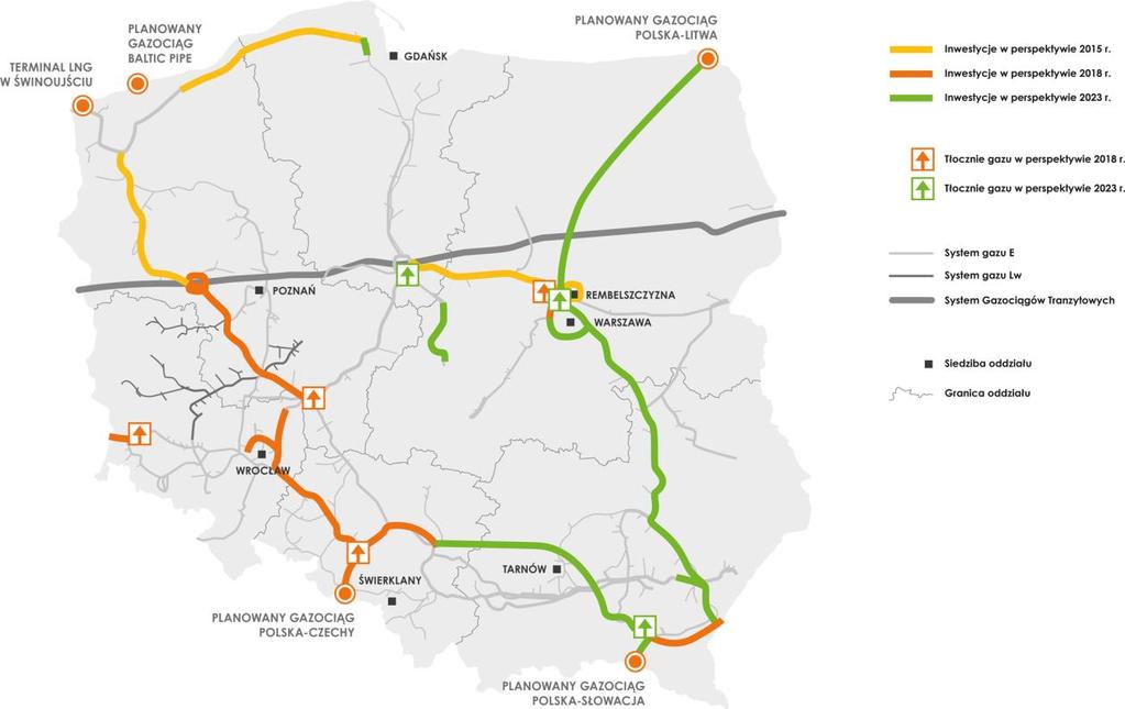 Zakłada się, że w kolejnej perspektywie inwestycyjnej w latach 2014-2023 wybudowanych zostanie ok.