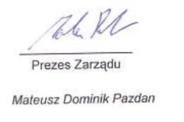 1. Oświadczenia Oświadczenie Emitenta Firma: Skrót firmy SFD S.A. Siedziba: Opole Adres: ul.