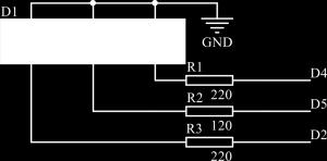 Line Output Function Arduino STM32 RGB LED R D5 PB4