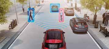 NOWY FORD FOCUS Bezpieczeństw, nwe technlgie raz systemy wspmagające kierwcę Elektrniczny układ stabilizacji tru jazdy (ESC) zawiera: układ kntrli trakcji (TA), układ wspmagania awaryjneg hamwania