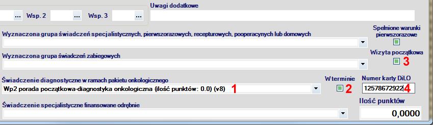 Wariant 3 wizyta pierwszorazowa bez wcześniejszej wizyty początkowej Jeżeli podczas pierwszej wizyty pacjenta pierwszorazowego, wykonano czynności polegające na kompleksowej ocenie stanu zdrowia