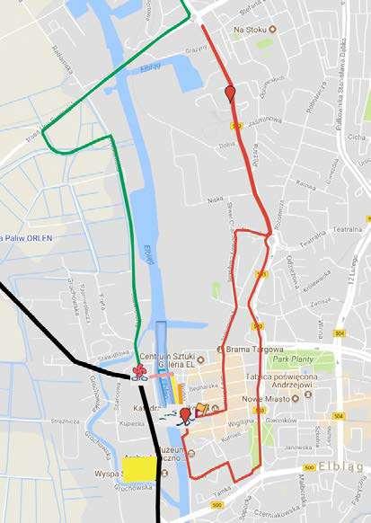 LEGENDA Biuro zawodów / Expo Parking dla zawodników i kibiców Strefa zmian Meta Punkt odświeżania na trasie biegowej Punkt odświeżania na trasie kolarskiej Punkt odświeżania na mecie TRASA KOLARSKA