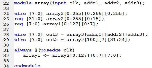 Tablica przypisania, odwołania ERROR: ISim, Xilinx Line 36: Cannot assign