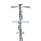 3 SŁUP DWUTOROWY SERIA SRFV TYP P/II dla naciągów normalnych (I i II poziom obostrzenia) AFL-6 40 mm 7,5 kn W W h 300 300 3300 AFL-,7 70 mm 0 kn 30 m 400 m 370 m 78-80 S355J [m]