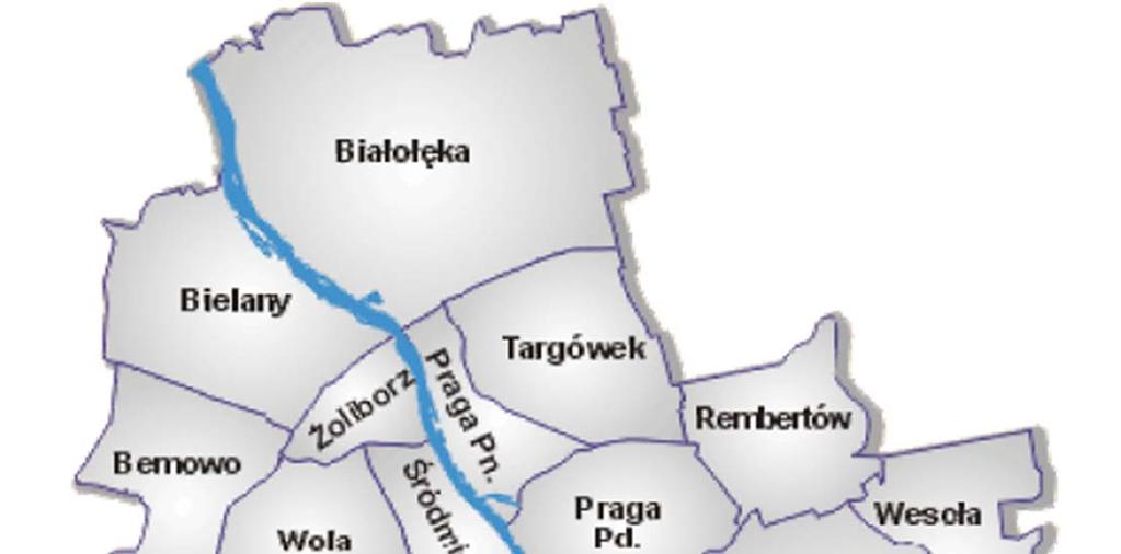 Miasto stołeczne Warszawa informacje ogólne Obszar (area) : 517 km² Ludność (population): 1 769 529 (2018 r.