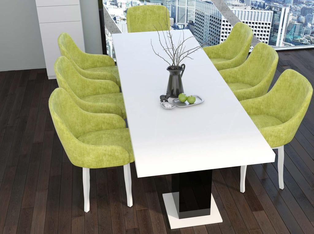 zestawienie wszystkich stołów znajdziesz na stronie 54 > > a list of all tables available on page 54 dostępne wymiary stołu LRENZ > > possible dimensions of LRENZ table 80 110- cm 130-5 cm stół LRENZ