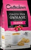 Ciasteczka Śniadaniowe Cookiss Musli z Owocami 300g 6x4 szt. Ciasteczka Owsiane z Żurawiną 2 szt.
