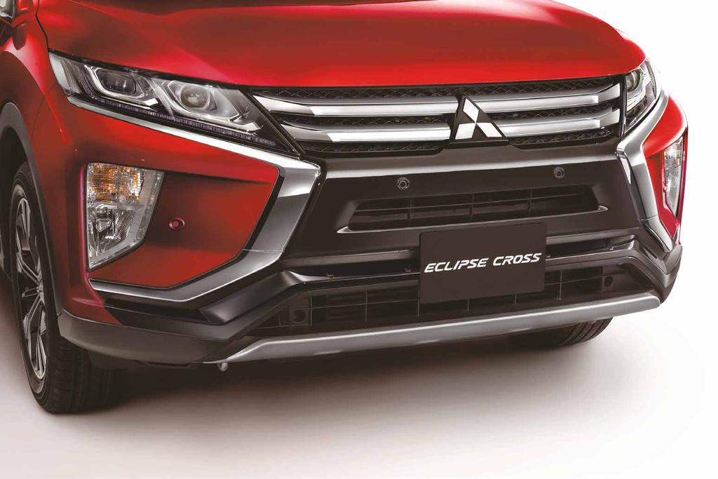 napisem "ECLIPSE CROSS" Kuweta bagażnika Nakładka ochronna zderzaka tylnego wzór "carbon" Belki bagażnika, profil aero Hak holowniczy odpinany z wiązką 7 pin Cena