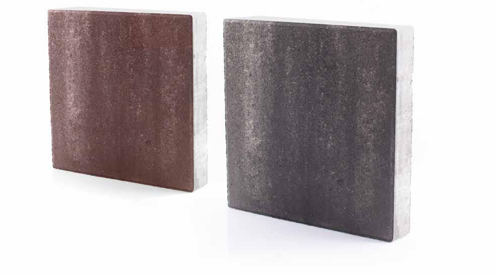 Duże kwadraty umożliwiają ułożenie powierzchni zarówno ciągłej jak i wentylowanej, w której pojedyncze płyty oddzielone są trawą lub kamieniem ozdobnym.