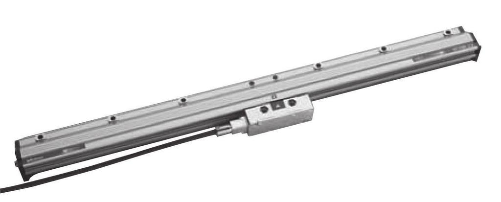 LINIAŁ POMIAROWY CNC AT1100 Metoda detekcji Electromagnetic induction Rozdzielczość 0,05 µm Maksymalny 3040 mm zakres efektywny Przekrój 85 x 37 mm 3+5L/1000) µm L= 140 to 2040 mm (5+5L/1000) µm L=